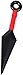 Ninja Kunai Weapon Set Ninja Role Playing Costume Props (5PACK) Black