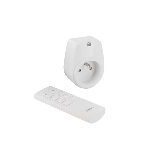 CHACON 54664 Set 1 prise On/Off + Télécommande 3500W, Blanc