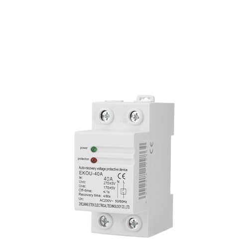 Relé de protección para el hogar contra sobretensión de 40A y cortes de luz en 230V 3