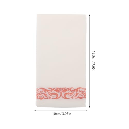 Servilletas rosa dorado desechables plegadas PRETYZOOM 50 unidades 2