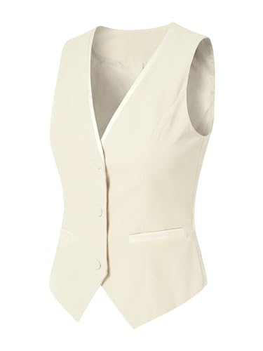 Gilet costume velours femme blanc pour silhouette ajustée chic