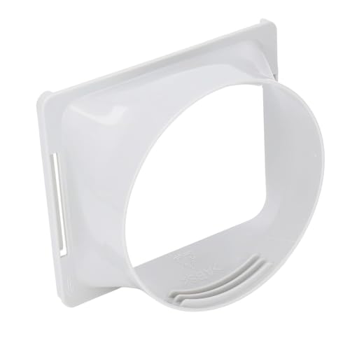 Farigrut エアコン排気ホース継手正方形から円形ポータブル排気ダクトホースアダプター簡単な取り付け