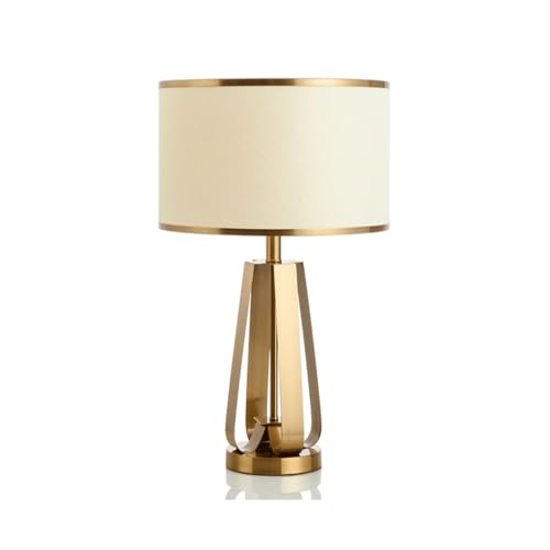 Lámpara de escritorio de tela de lujo ligera escandinavia Lámpara de escritorio de mesita de noche simple y cálida para dormitorio, sala de estar, mostrador, sofá, lámpara de mesa, cafetería, restaura