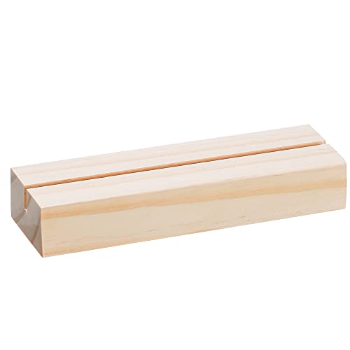 Aboofx Tischkartenhalter aus Holz, 8er-Pack 4,1 x 1,38 x 0,71 Zoll Tischnummernständer aus Holz, Bildhalter, Acrylschildhalter für Hochzeit, Abendessen, Zuhause, Party, Veranstaltungen, Dekoration Cover