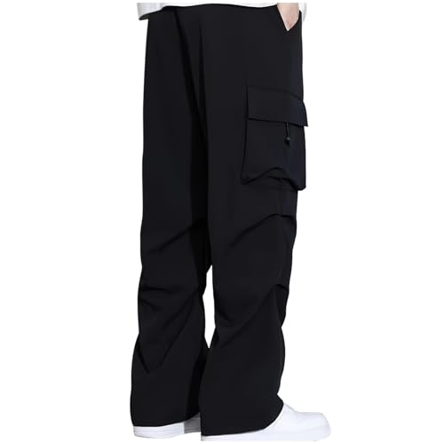 Men's Casual Cargo Pants Stretch Sweatpants Teen Boys Hip Hop Streetwear Trousers Hiking Drawstring Workout Joggers2