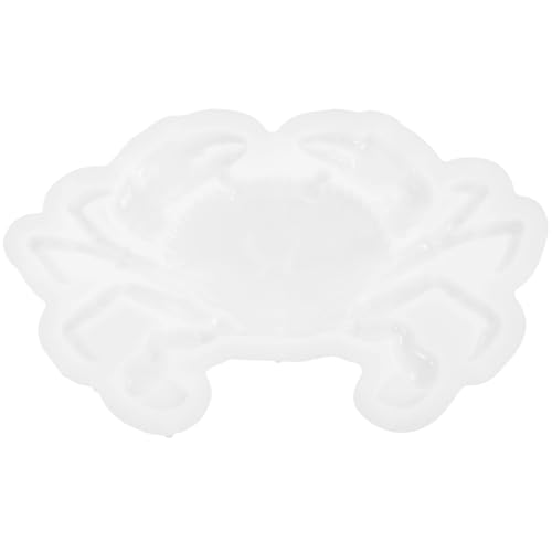 Healeved Molde de Silicona para Manualidades Forma de Cangrejo, Molde DIY para Colgantes Artesanales, Resistente al Desgarro, Flexible y Lavable, Adecuado para Fundición de Resina y