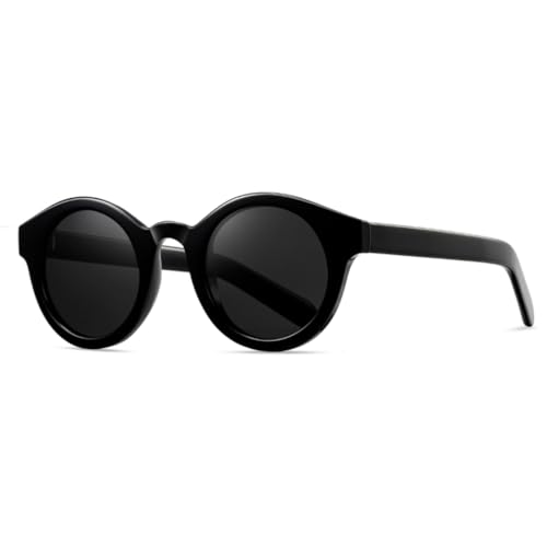 Lunettes de soleil rétro rondes polarisées pour stopper l'éblouissement et protéger