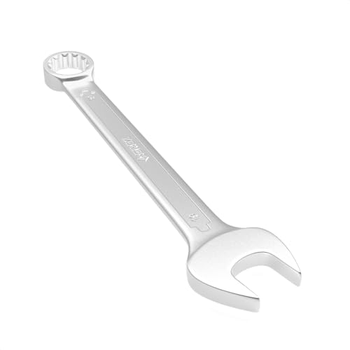 Image of Groz Combination Spanner 19 mm, Length 230 mm | DIN 3113 Standards | Chrome Vanadium, Matt Satin Chrome Combination Wrench Tool | CSP /DIN /19G