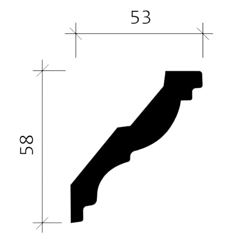 Corniche flexible 150288F Profhome en polyuréthane de 200 cm - 5