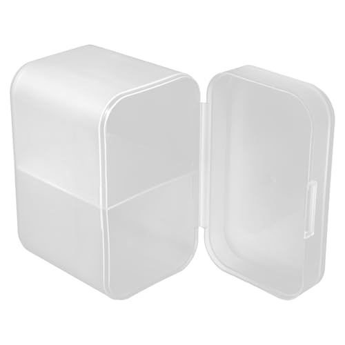 DECHOUS Contenedor Transparente para Algodón y Hisopos de Algodón Tapa Organizador de Maquillaje Multifuncional para Tocador Caja para Almacenamiento y Bastoncillos Adecuado para Baño