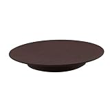 HSCGIN Iron Plate Candleholder Brown Retro Decorative Iron Pillar Candle Plate Pedestal Candle Stand