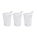 Produktbild Medi-Inn+ Schnabelbecher Set - 3 Stück, mit Trinköffnung 12 x 10 mm, transparent, Kunststoff  Ideal für Kinder und Senioren