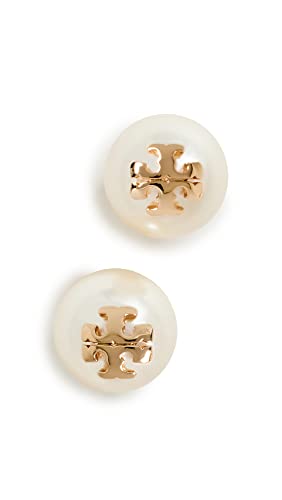 Image of Tory Burch Women's Moondance Pearl Stud Earrings