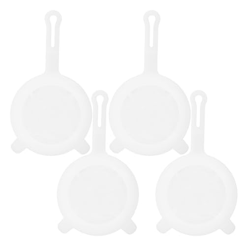 UTHCLO 4 coladores de malla fina: colador de plástico con cuchara y mango, herramienta de cocina para leche de soja, café, leche, yogur, zumo, té, miel, malla 100/200/300/400.