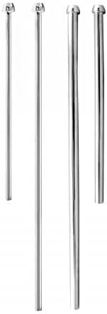 38 in. OD Bullnose Faucet Riser - PVD Polished Brass - 3/8in. x 20in.