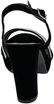 TOP Moda Womens Ankle Strap Open Toe Platform Dressy Formal Strappy Rhinestone Sandal Review | Image 1