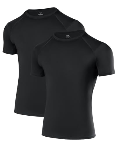 Niksa 1/2/3 Pack Boys Compression Shirt, Youth Athletic Quick Dry Undershirt Kids Sport Base Layer for Baseball Football