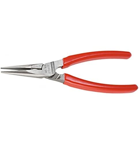Facom 193A.16G 1/2 Round Pliers with Carved PVC Handle, Red, 160 mm