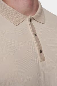 The Quarter Button Polo (Cream) - Image 2