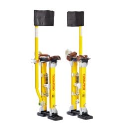 professional grade adjustable magnesium drywall stilts - for drywall installation, painting, and more. (18-30 in. with soft straps)