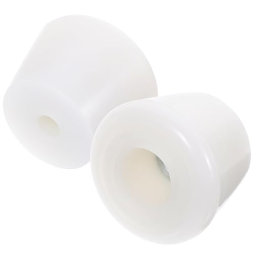 MERRYHAPY Pastilla de Freno de Color Claro para Patines de Doble Línea, Cabezal de Freno 2 Tornillos, Accesorio Resistente para Patinaje en Línea y Ruedas, Herramienta de Frenado Eficaz