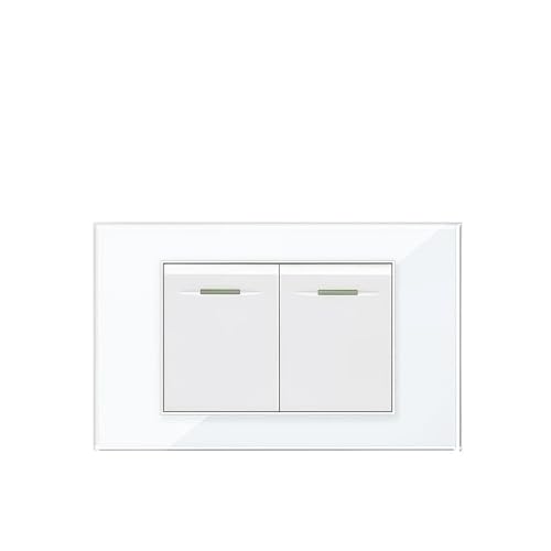 Image of Israel USB Type C Fast Charging Wall Socket,118mm*75mm White Tempered Glass Sat TV Tel Electrical Outlets For House Israel(2 Gang 2 Way)