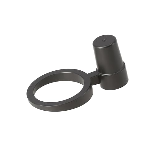 Lantelme Halter für Regenmesser Kunststoff Öffnung Ø 5,3cm für Stiel Stabmontage Farbe Schwarz als Ersatzteil | Ersatzhalter Niederschlagsmesser Ersatz Stielhalter Holzstiel