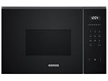 Siemens BF525LMB1 iQ500, Micro-ondes encastrable, 59 x 38 cm, 800W, 20L de capacité, en acier inoxydable, plateau tournant de 25,5 cm, commandes touchControl, aide au nettoyage hydrolytique