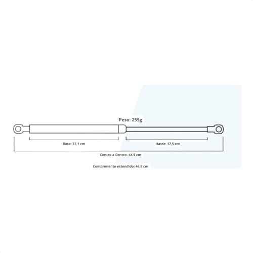 AMORTECEDOR DE PORTA MALAS CITROEN C3 ATÉ 2012