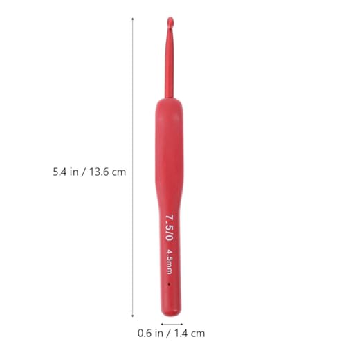 Kit de ganchillos de aluminio y silicona para tejer ropa de invierno sin deformar las puntas 3