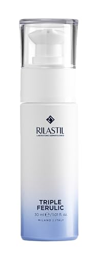 Rilastil - Triple Ferulic Sérum Bi-Gel Antiedad, Antioxidante e Iluminador, Con Péptidos, Previene el Envejecimiento Cutáneo e Hidrata la Piel - 30ml