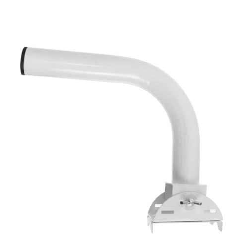 Soporte montaje exterior blanco para placa de antena y cámaras de acero Zerodeko