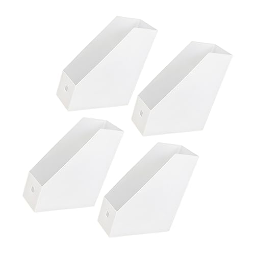 FIXOSHEE Organizador De Archivos De Escritorio En Plástico, Juego De 2 Estantes para Documentos y Carpetas, Tamaño Compacto 9x24x27 Cm, para Espacio De Trabajo y Estudio