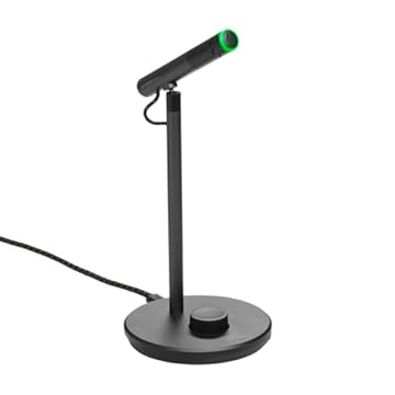 JBL Quantum Stream Talk - Microfone condensador único para transmissão perfeita, gravação e jogos, botão mudo com um toque, botão de controle fácil de ajustar, amortecedor embutido (preto)