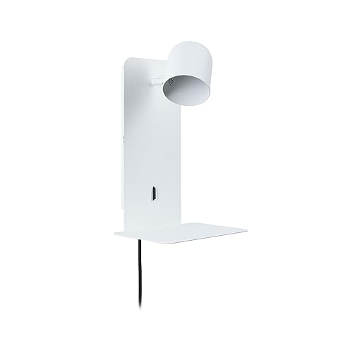 Lámpara de lectura de pared con USB C Paulmann Malena foco GU10 blanco