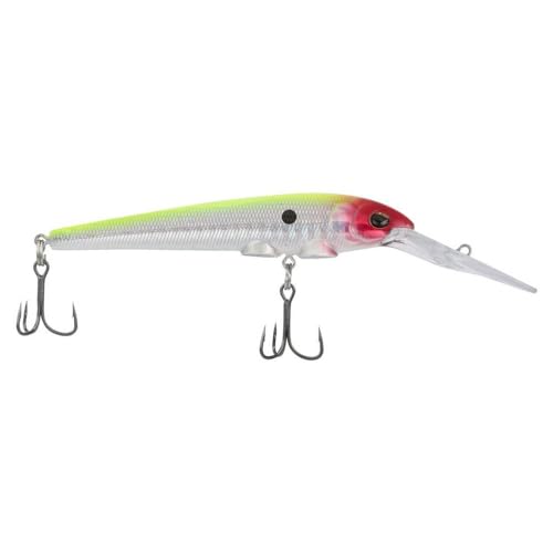 Berkley Deep Hit Stick Fishing Lure, Clown, 1/3 oz, 3.75in, Wide, Aggressive Tail Action and Beefier Profile, Equipped with Sharp Fusion19 Hook