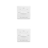 SEWOART 2 Piezas Controlador De Aire Acondicionado Controlador De Tres Velocidades Fancoil Controlador De Ventilador De Tubería De Panel Interruptor De Aire Acondicionado Termostato