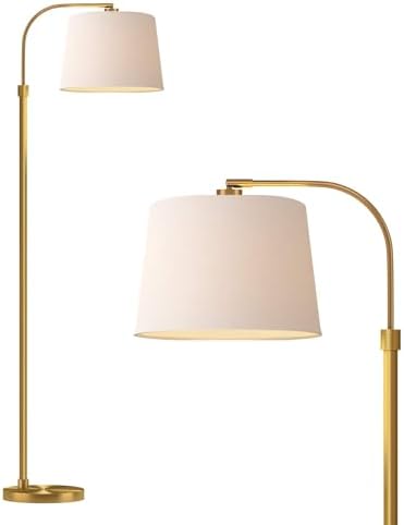 Oneach 62" Gold Floor Lamp for Living Rooms Tall Arc Standing Lam...