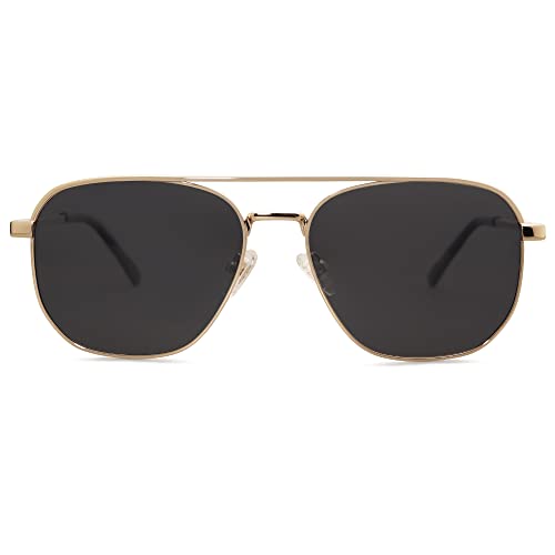 SOJOS Retro Aviator Polarized Sunglasses Womens Mens Vintage Square Shades Sun Glasses UV400 SJ1184