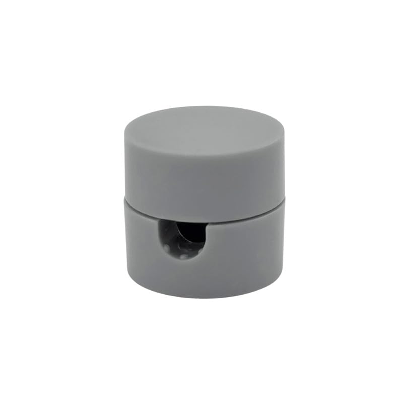 Perni da parete e da soffitto, 5 pezzi, (Ø 19 mm), altezza 18 mm, supporto per cavi in tessuto, colore grigio