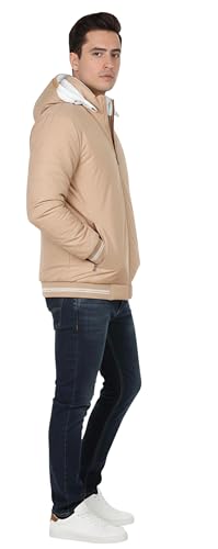 Image of Export Quality Reversible Puffer Jacket in GLD Material best for Winterwear /Hiking /Biking /Camping /Mountaineering /Fashion & Casual Wear(Control Temperature up to 3 Degree Celsius)(3C)