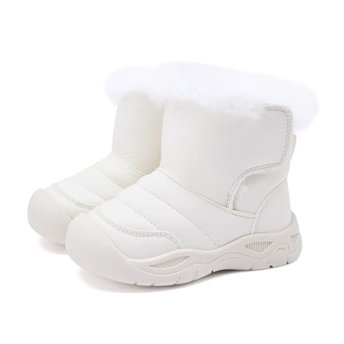 BMCiTYBM Baby Snow Winter Boots Boys Girls Infant Walking Shoes Cold Weather Faux Fur...