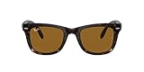 ray ban folding wayfarers rb4105 in matte black and violet mirror lenses Genero: Unisex Ray-Ban Occhiali da sole Wayfarer Folding Classic 4105, Unisex - Adulto