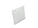 RV Camper 4 1/2 Inch Square Slide-Out Extrusion Cover Polar White PN 94285