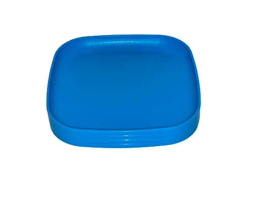 Image of Tupperware 8 Inch Square Plates 4, Blue