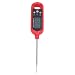 Termómetro para Alimentos Tipo Bolígrafo, Termómetro para Barbacoa de 240 MAh, Fácil de Medir, Diseño Simple, Acero Inoxidable ABS de 3 V para Exteriores(rojo)