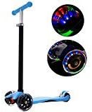 WeSkate Kick Scooter for Kids 3 Wheels, Adjustable Height Kids Scooter for Boys and Girls 3-12, LED Light Flashing PU Wheels