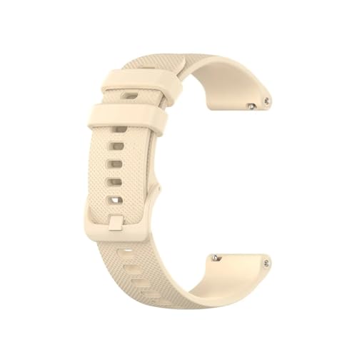 18mm 20mm 22mm�V���J�Q���^���x���g�ɓK������Garmin Venu/Vivoactive 3 Music/Vivoactive 4S 4/Forerunner 245(Beige,20mm)