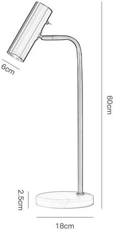 Jadssox LED Desk Light 90° Adjustable Table Lamp Nordic Marble Reading Lighting Desk Lamp Bedside Table Lamps 12W 3 Color Mode Task Lighting for Office Home Bedroom Work photo 2