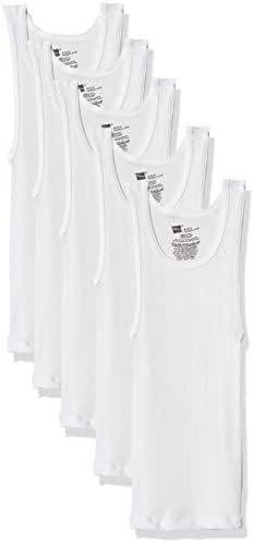 Hanes Boys' Ecosmart Cotton Tank Undershirt 5-Pack